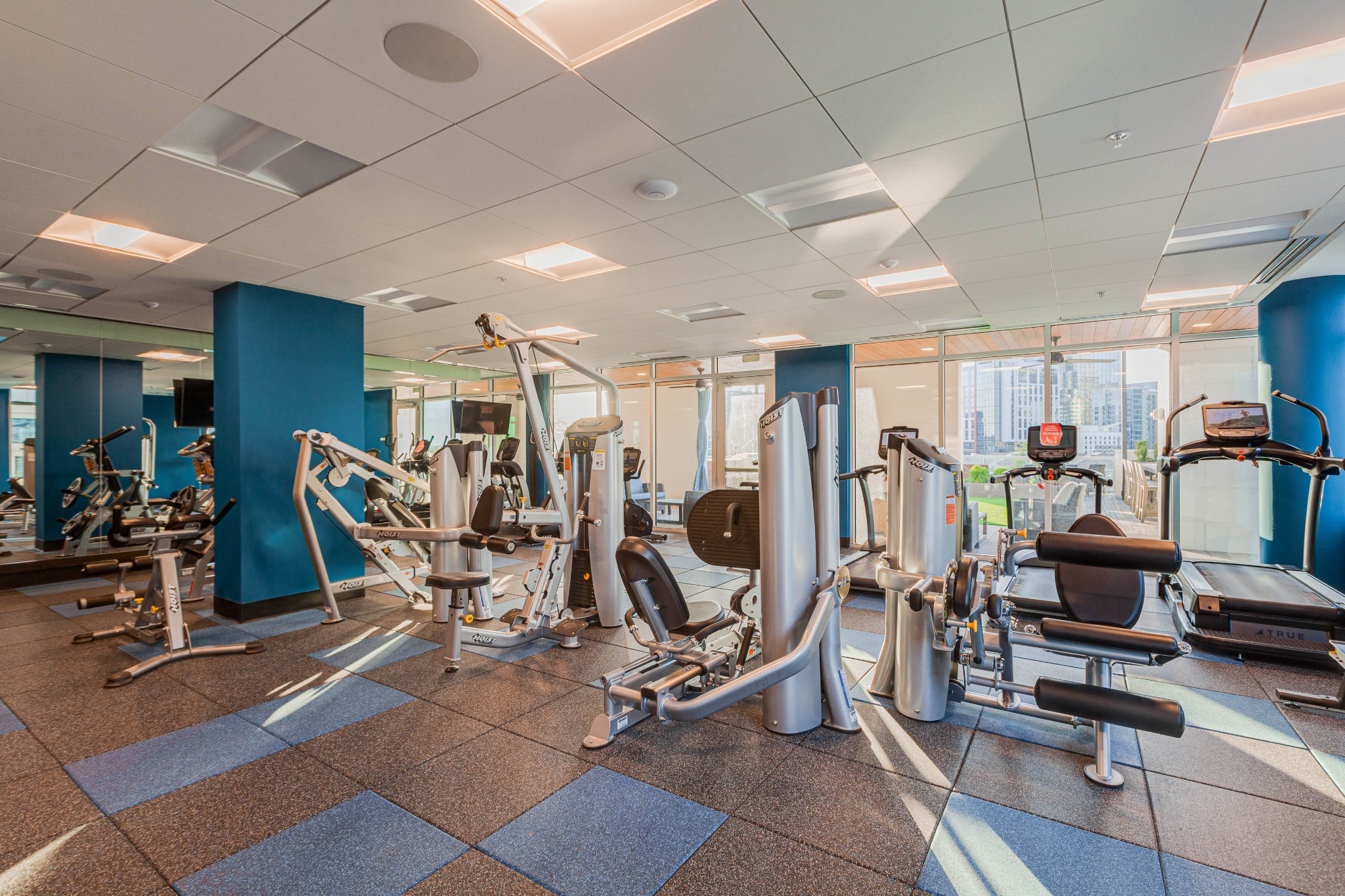 20 Rutledge Street, Unit 707 Nashville, TN 37210 - Photo 43 of 51 a view of a room with gym equipment