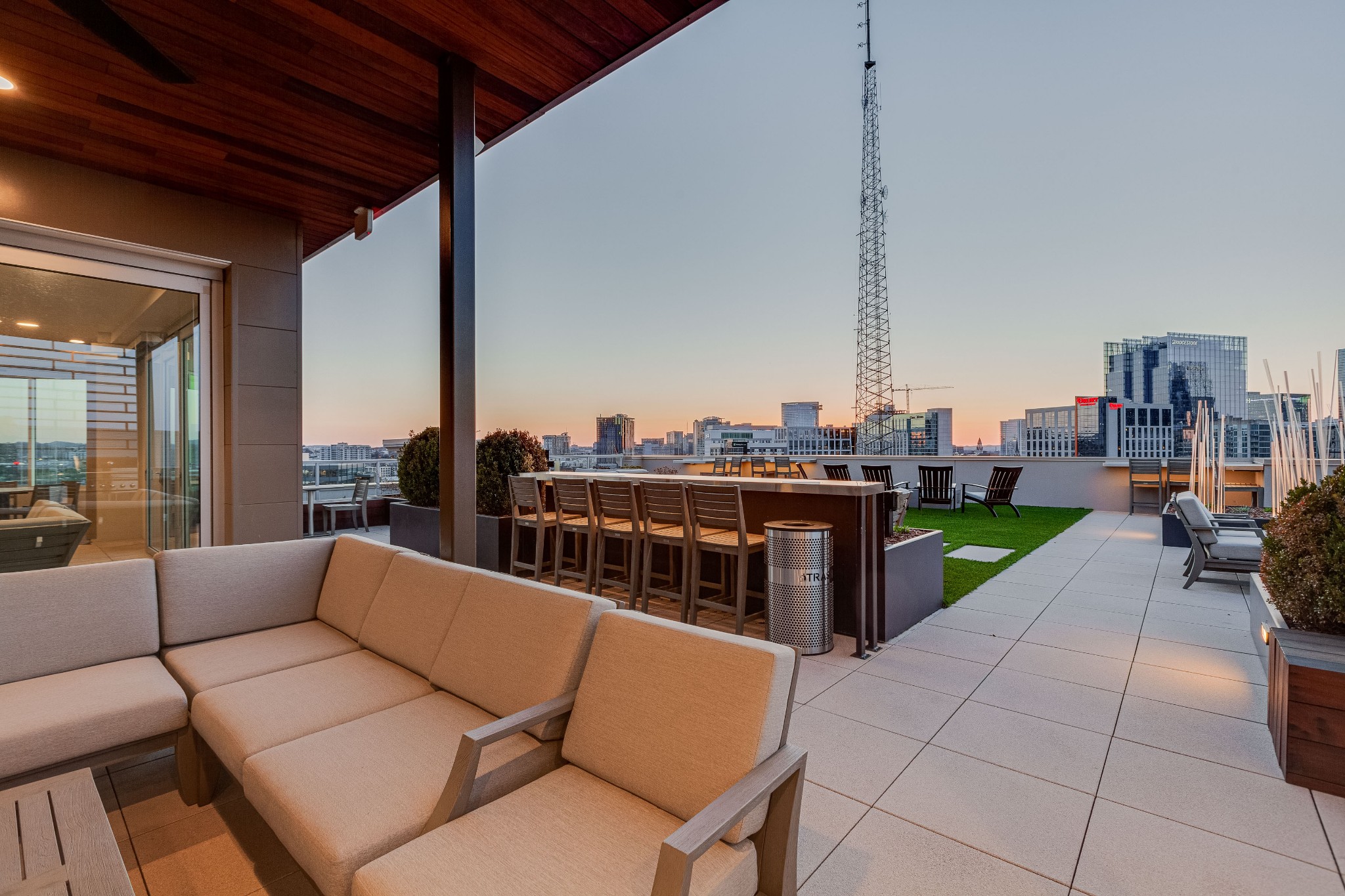 20 Rutledge Street, Unit 707 Nashville, TN 37210 - Photo 45 of 51 a view of a terrace with furniture