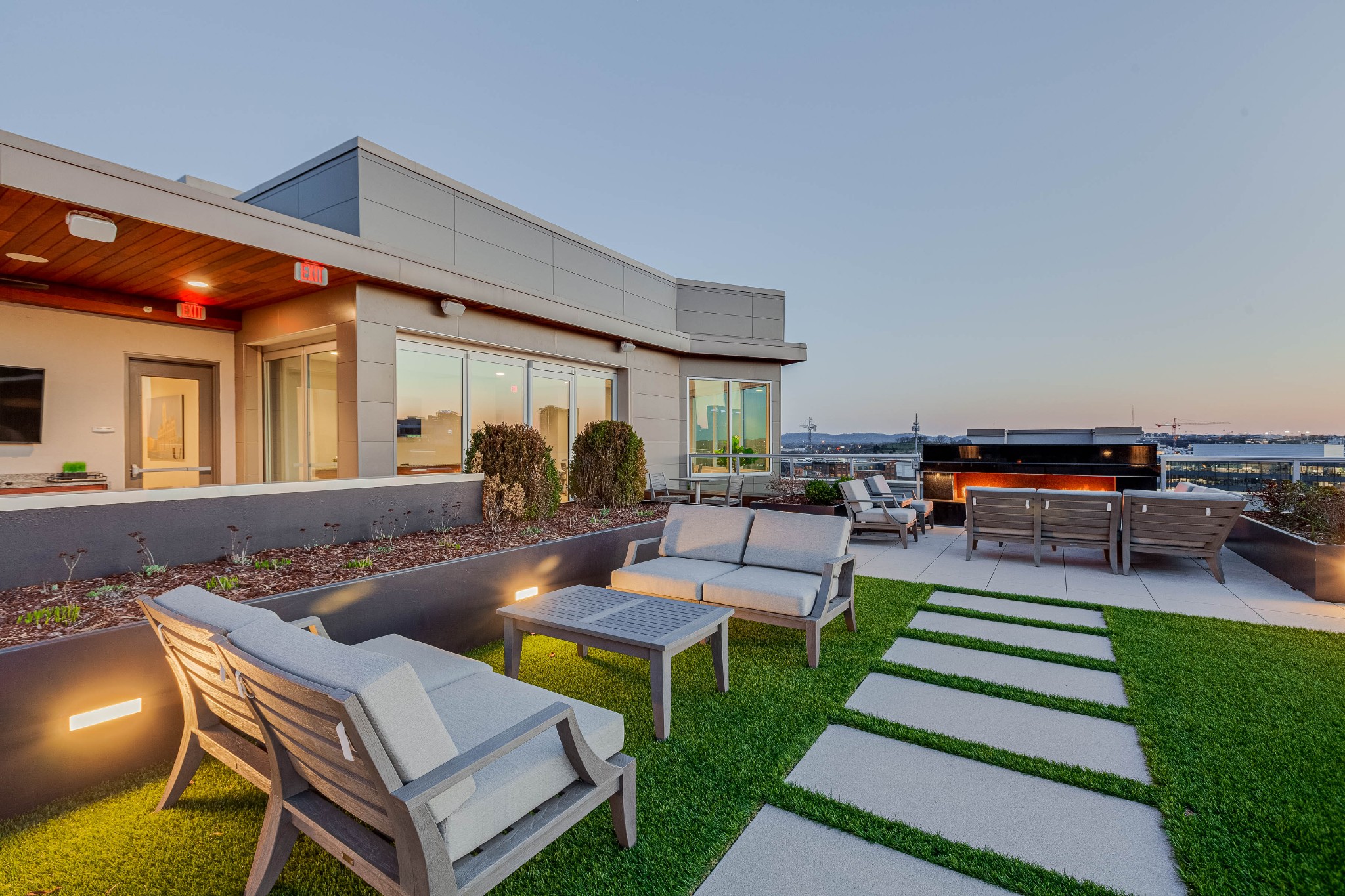 20 Rutledge Street, Unit 707 Nashville, TN 37210 - Photo 48 of 51 a outdoor living space with furniture and a garden
