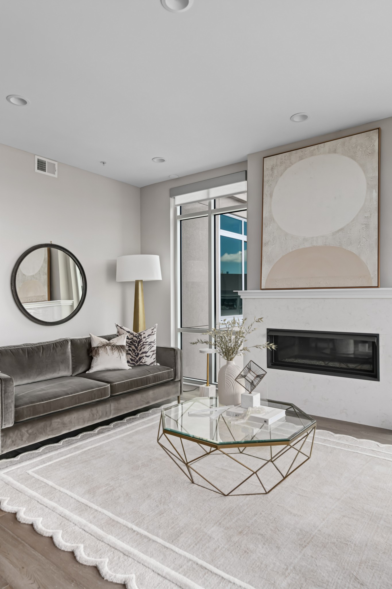 20 Rutledge Street, Unit 707 Nashville, TN 37210 - Photo 5 of 51 a living room with furniture and a large window