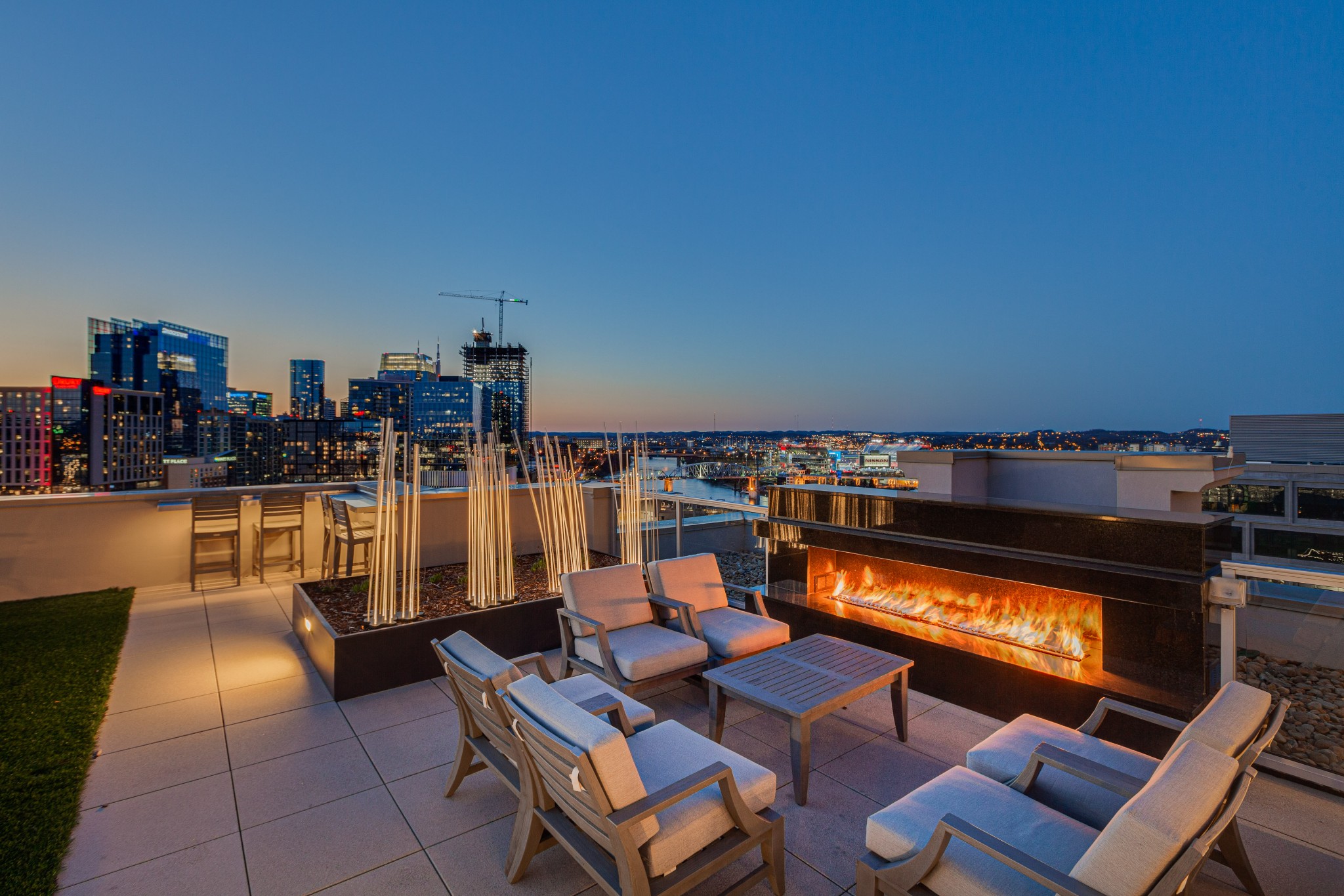 20 Rutledge Street, Unit 707 Nashville, TN 37210 - Photo 51 of 51 a view of swimming pool outdoor seating and city view