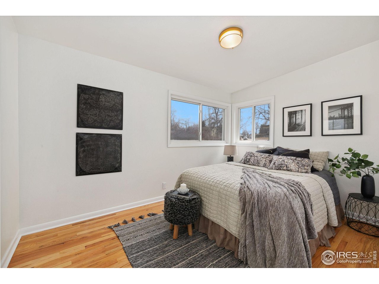 533 Crestmore Place Fort Collins, CO 80521 - Photo 10 of 19 a bedroom with a bed and a lamp