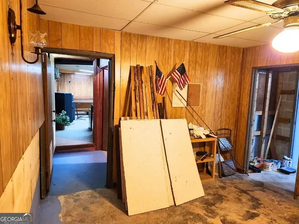 a front view of a house with outdoor space