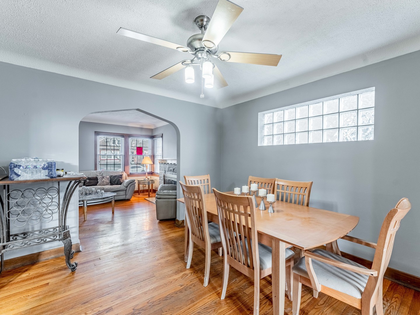 3519 Ridgeland Avenue Berwyn, IL 60402 - Photo 5 of 29 a view of a dining room with furniture window and wooden floor