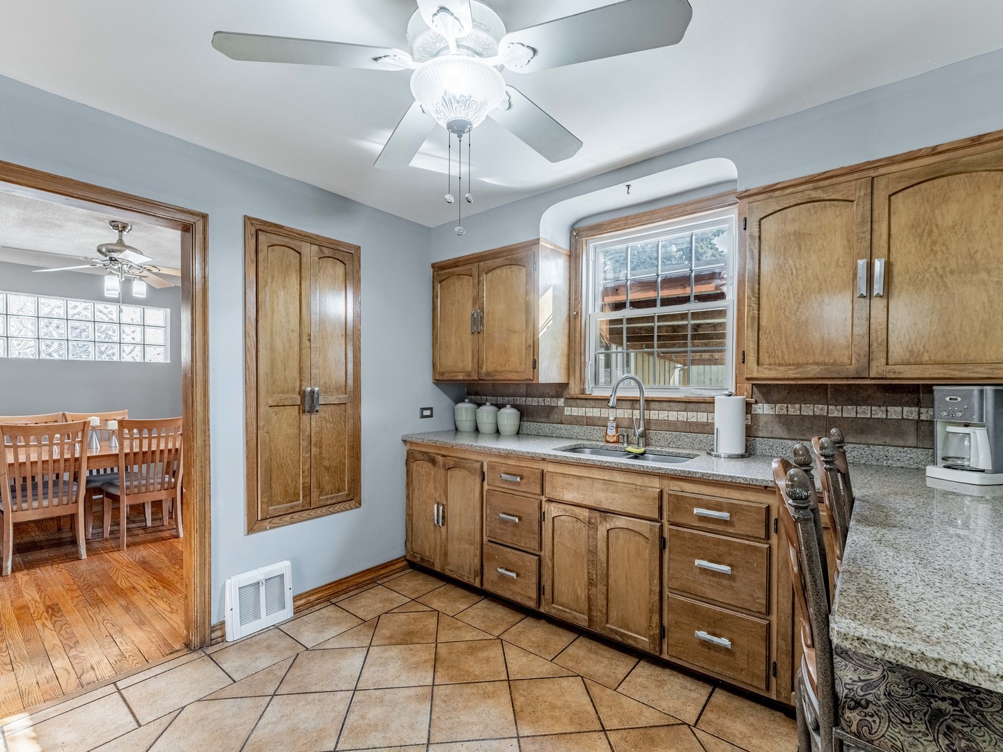 3519 Ridgeland Avenue Berwyn, IL 60402 - Photo 9 of 29 a spacious bathroom with a granite countertop sink mirror and