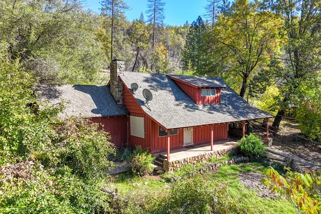 a view of swimming pool with a yard and plants