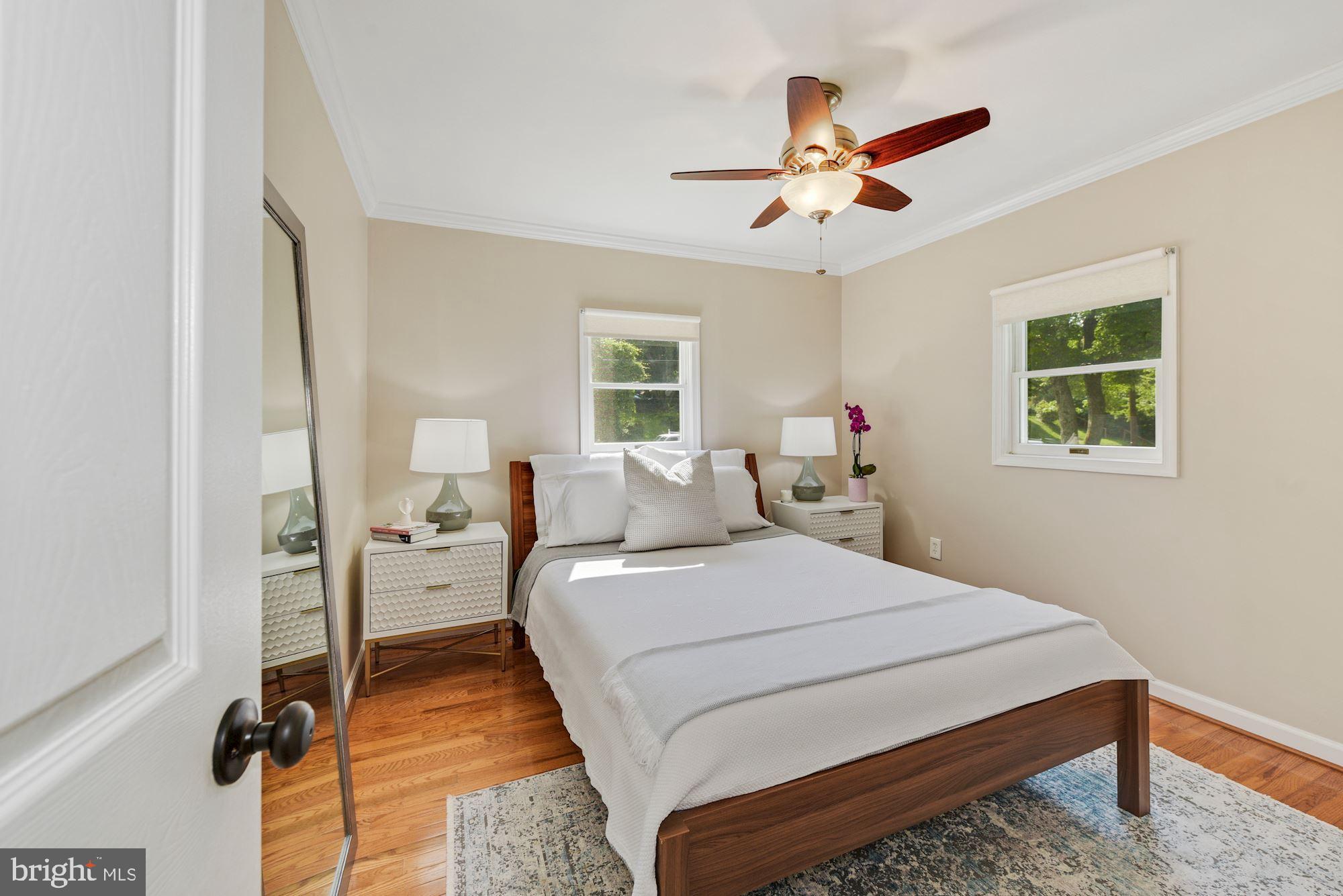 12302 Dewey Road Silver Spring, MD 20906 - Photo 9 of 26 Spacious Primary Bedroom with Ceiling Fan