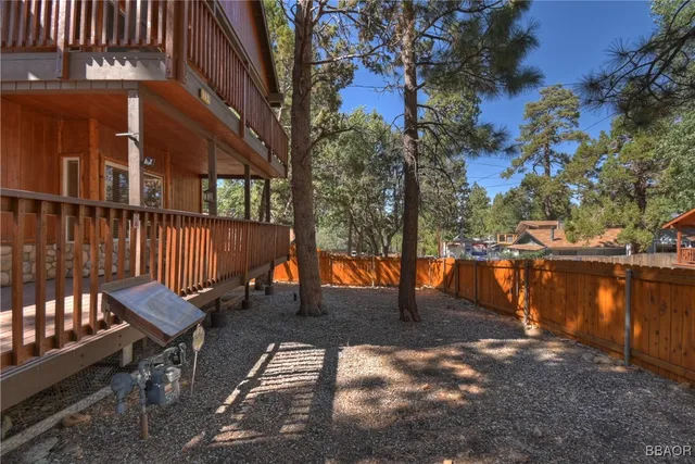 a view of outdoor space with seating