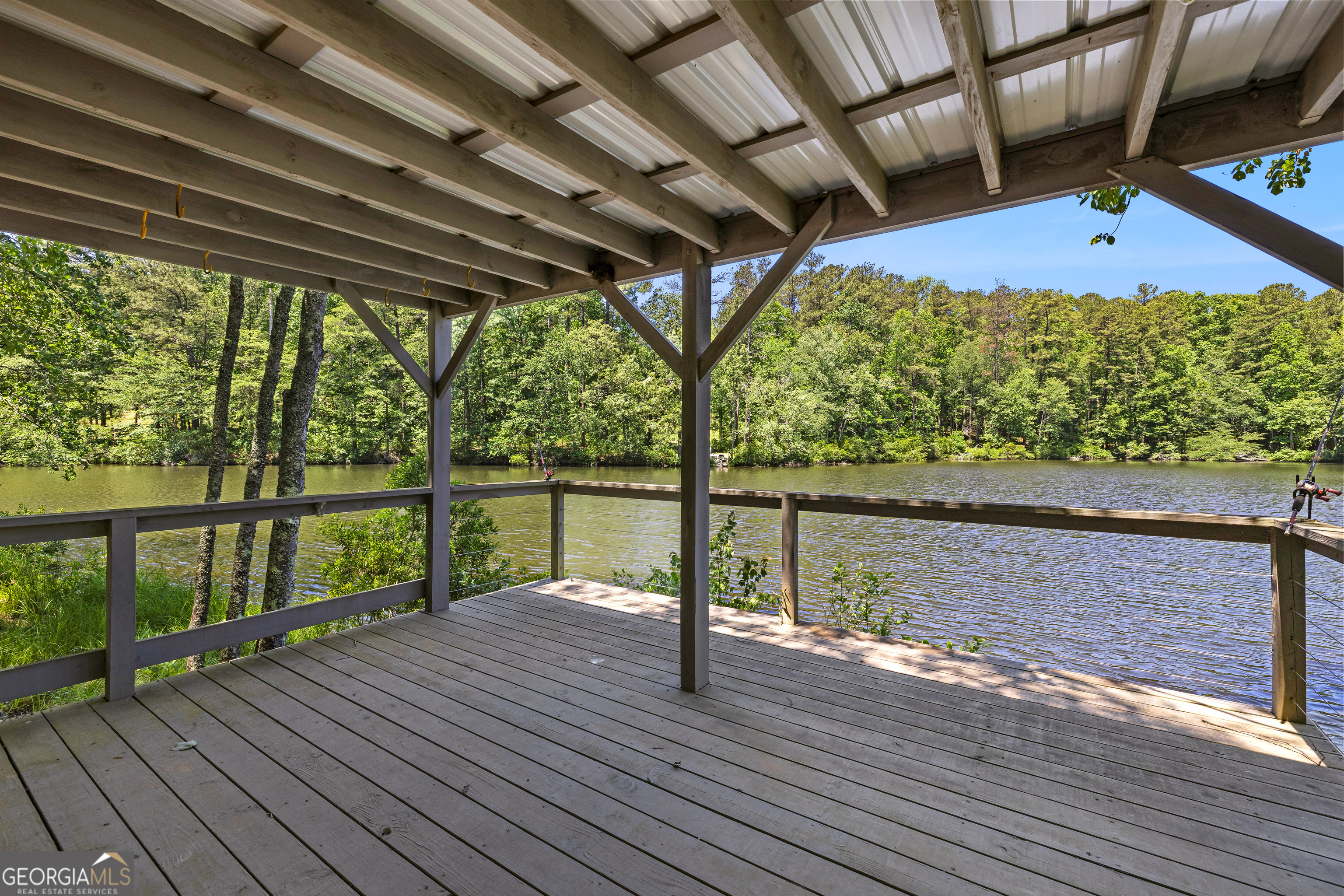 354 Turner Road Newnan, GA 30263 - Photo 67 of 79 a view of a balcony with wooden floor