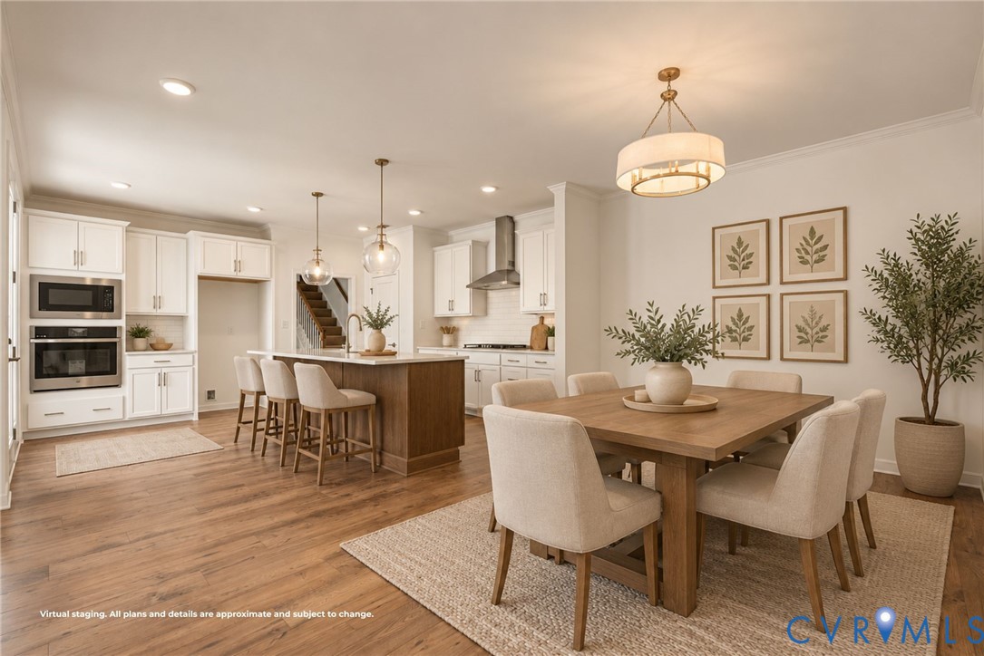 6726 Mayland Rdg Lane; Moseley, VA 23120 - Photo 13 of 28 Virtually staged dining area