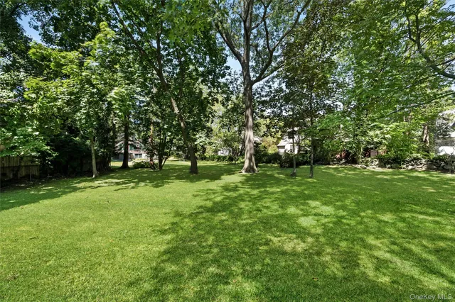 a view of outdoor space with deck and trees