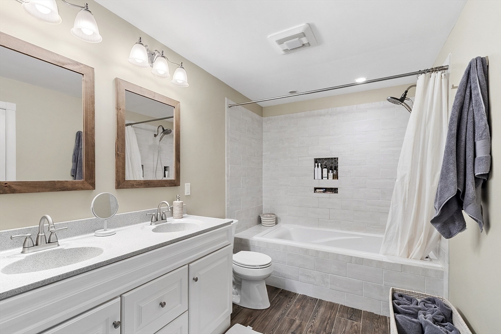 90 South Road Pepperell, MA 01463 - Photo 19 of 41 a bathroom with a granite countertop sink toilet and shower