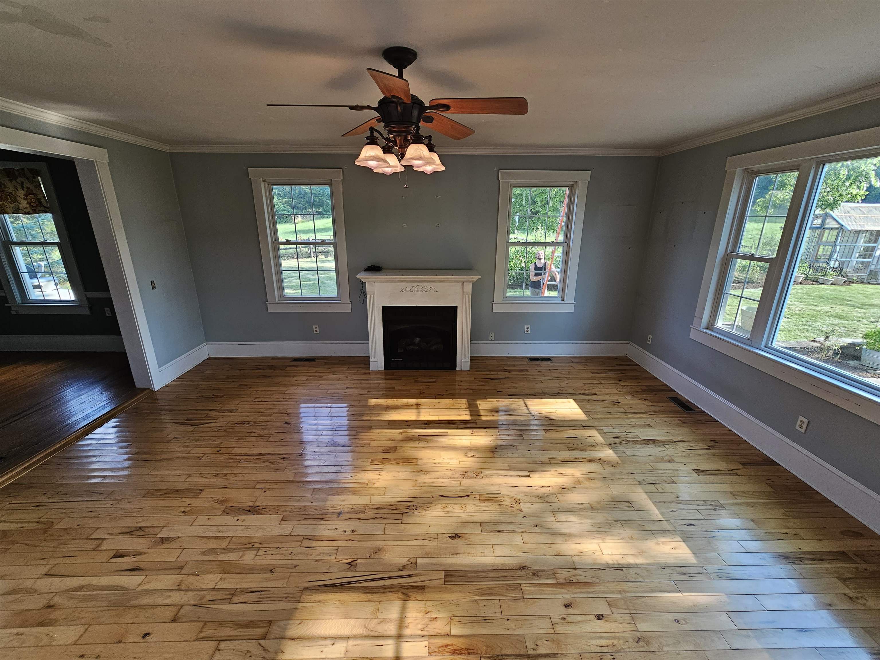 2964 Spring Hill Road Staunton, VA 24401 - Photo 35 of 71 a view of an empty room with a fireplace and a window