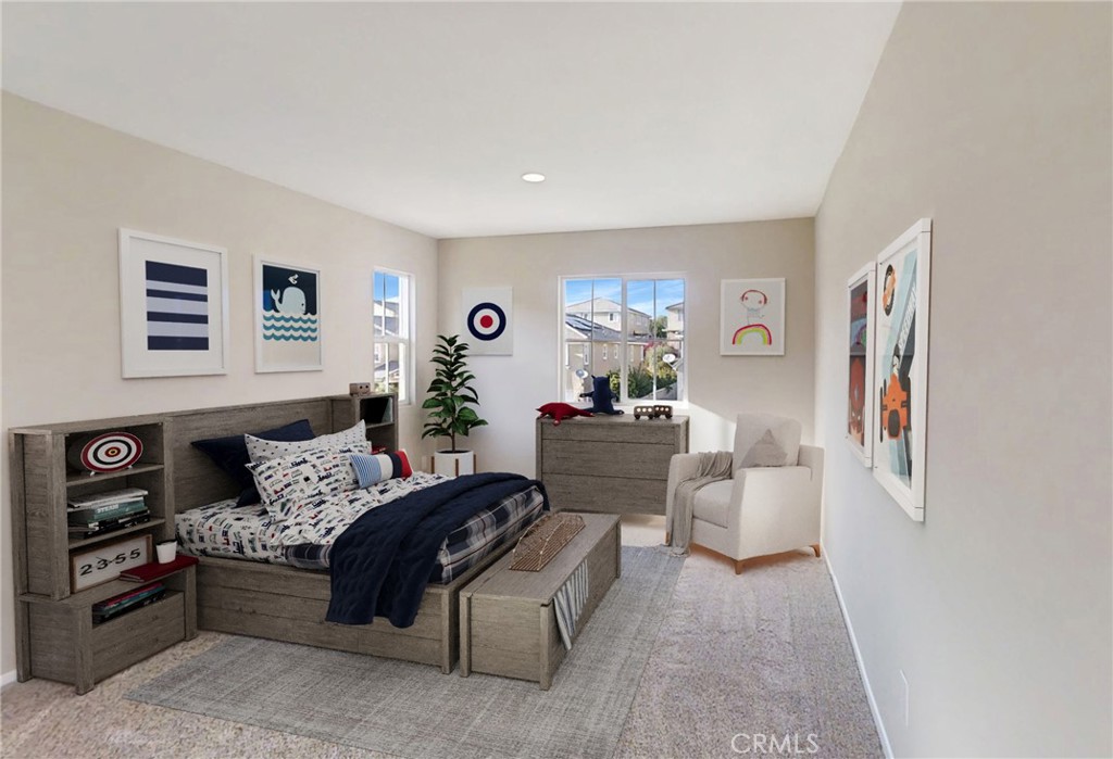 37385 Brutus Way Beaumont, CA 92223 - Photo 33 of 48 Bedroom 3 (Upstairs) -Virtually Staged