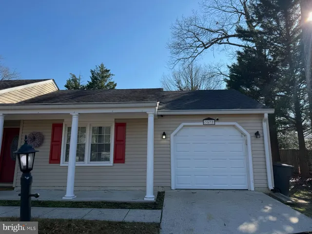 a view of a house with a garage