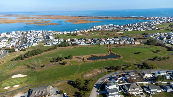 a view of a city with ocean view