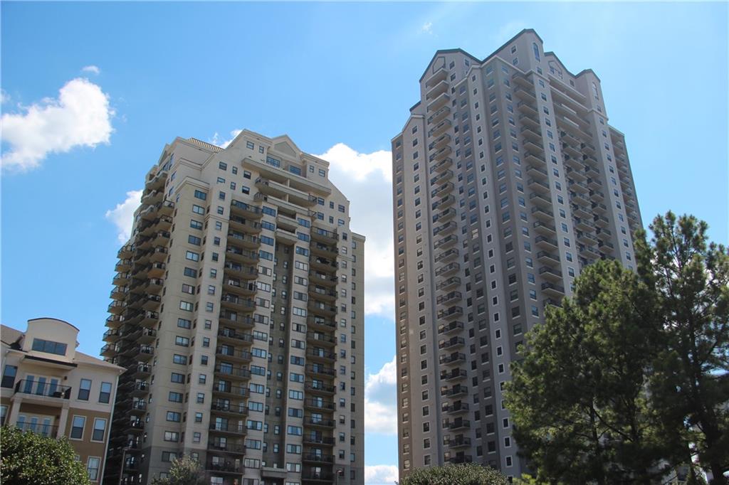 Park Towers!  Beautiful high rise condominiums in the heart of the Perimeter area.