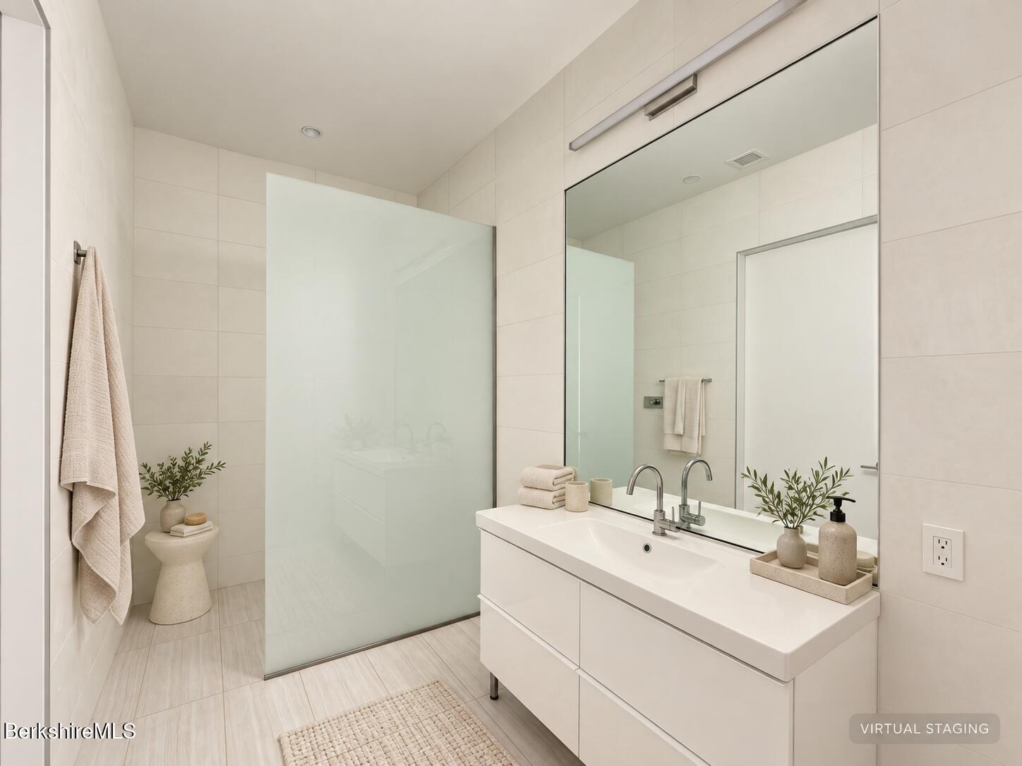 520 State Road, Unit 306 North Adams, MA 01247 - Photo 22 of 40 Guest Bathroom (Virtually Staged)