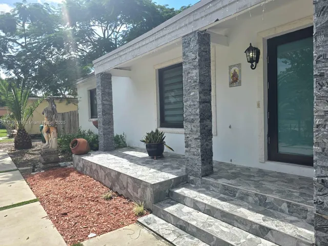 a front view of a house