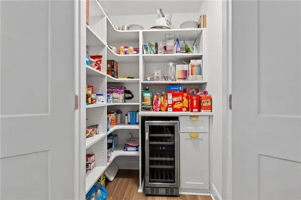 a room with storage and utility