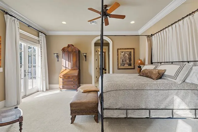 a view of a lake with houses