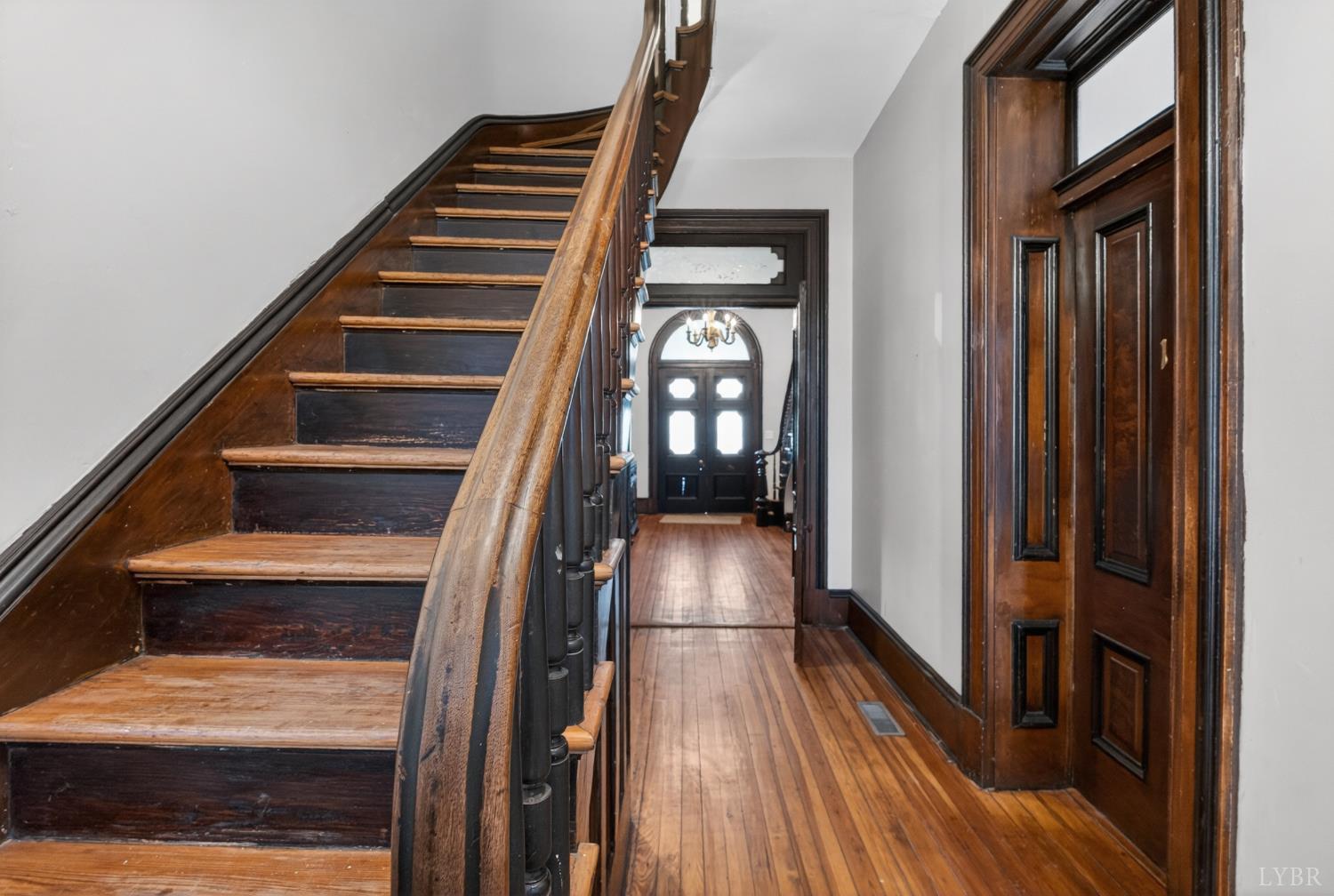 1007 Court Street Lynchburg, VA 24504 - Photo 13 of 90 a view of entryway and hall with wooden floor