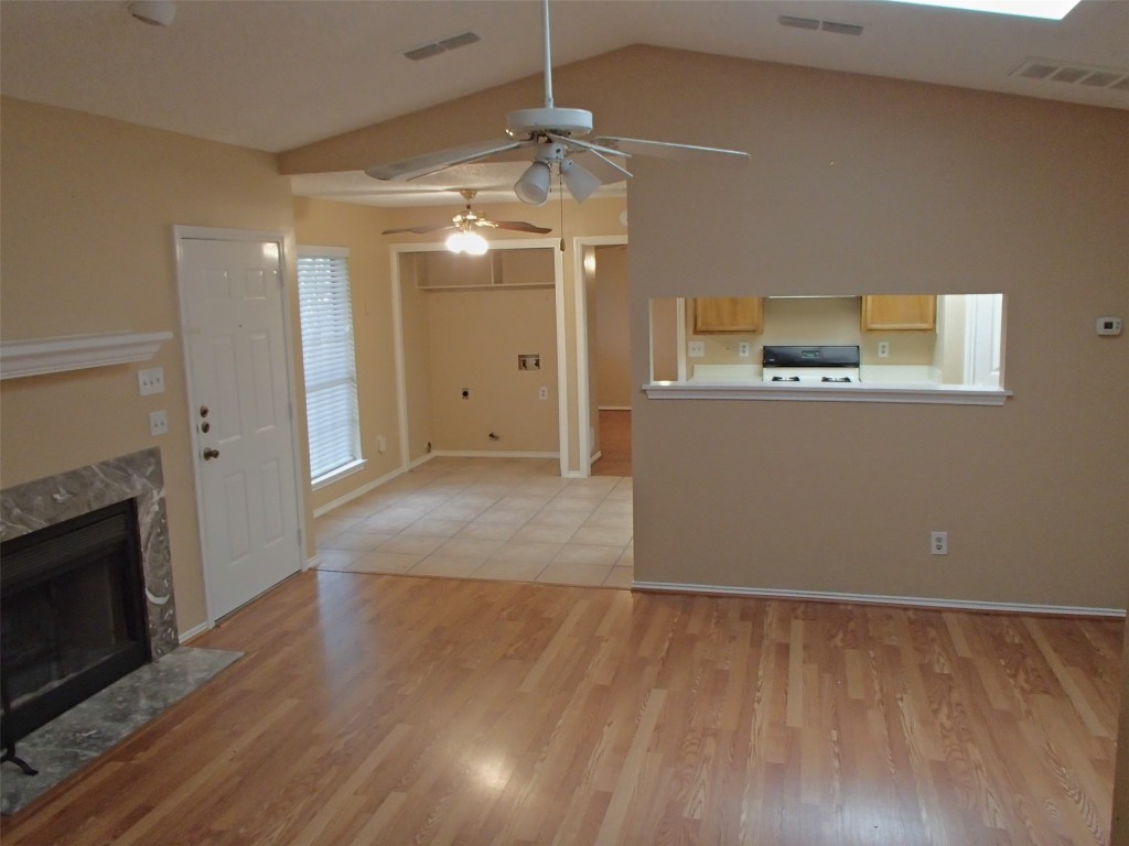 617 Luther Drive, Unit B Georgetown, TX 78628 - Photo 9 of 13 a view of a livingroom with a fireplace