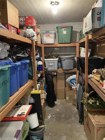 a view of storage and utility room