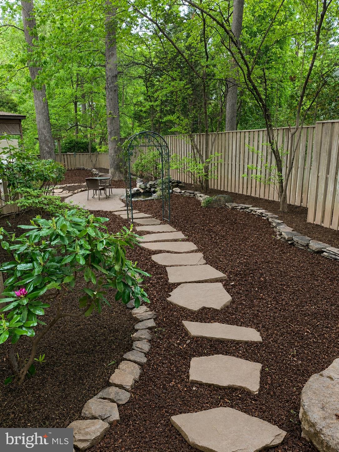 5803 Hall Street Burke, VA 22015 - Photo 8 of 77 Fully-Privacy Fenced, tranquil rear yard