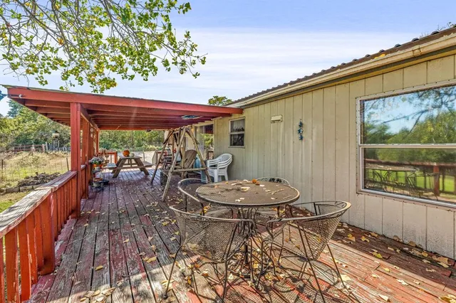 a outdoor space with furniture