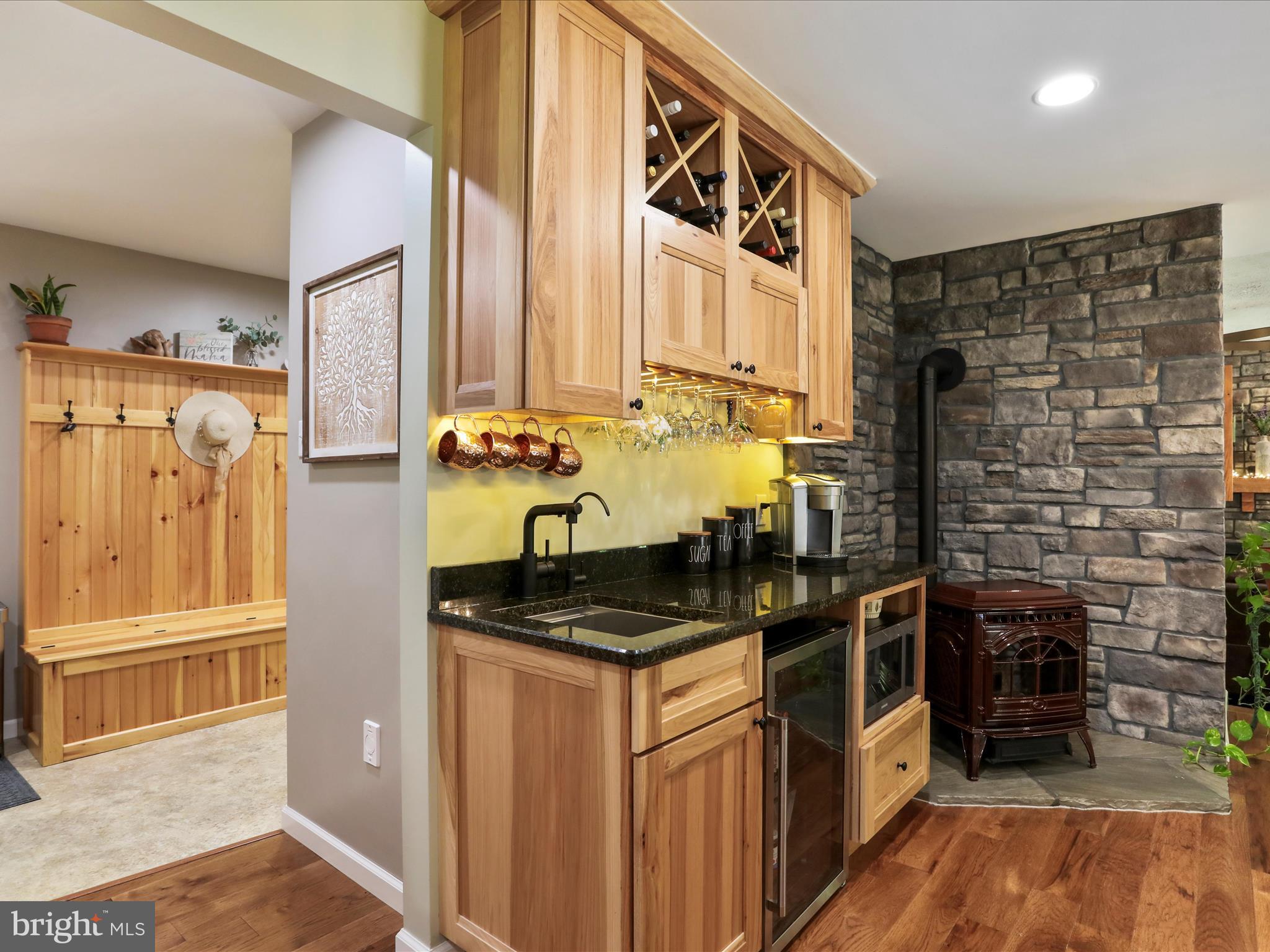 3953 West Weaver Road Greencastle, PA 17225 - Photo 10 of 61 Wet bar with Ruvati Sink & mini fridge