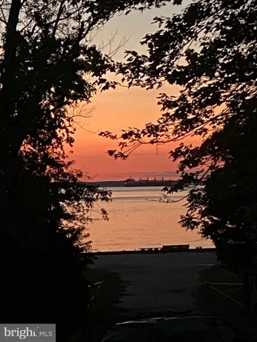 a view of lake from yard