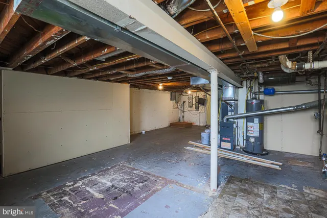 a view of water heater room