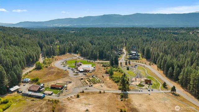 a view of lake with mountain