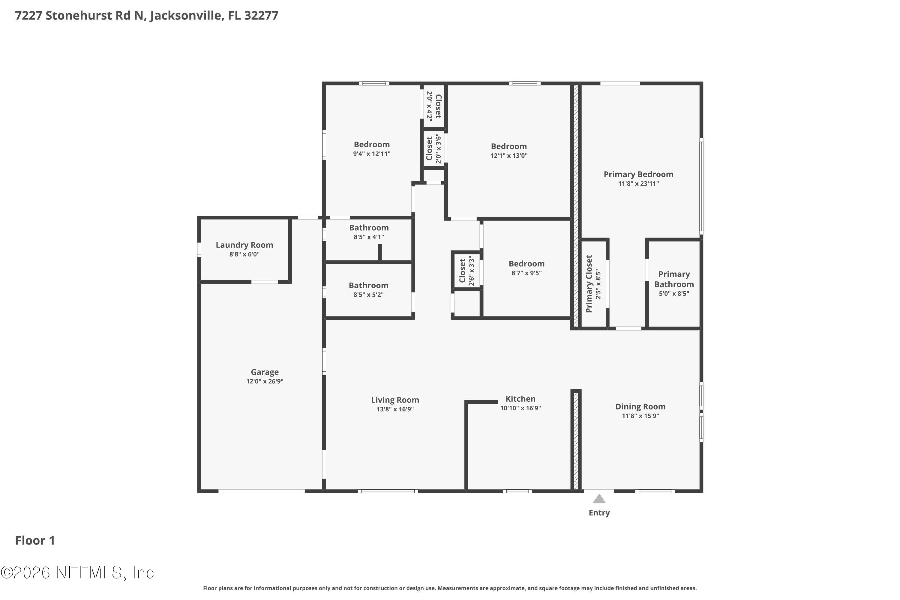 7227 Stonehurst Road North Jacksonville, FL 32277 - Photo 16 of 16 001-photo-floor-plan-15264567