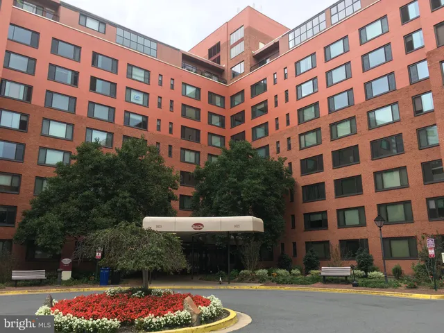 a front view of a building