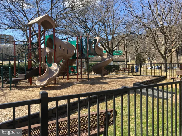 a view of outdoor space with seating