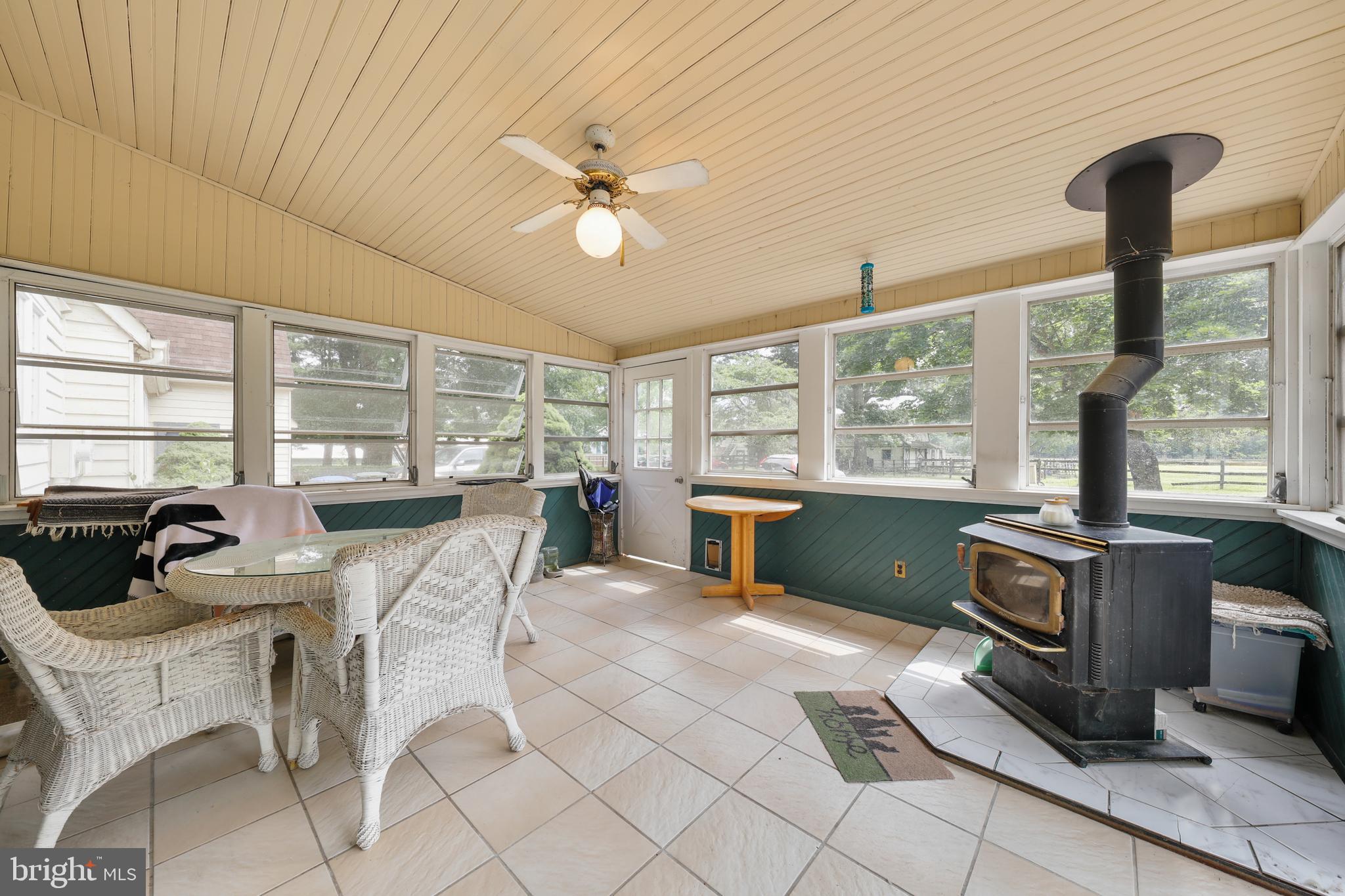95 Fostertown Road Lumberton, NJ 08048 - Photo 25 of 41 All season sunroom with stove