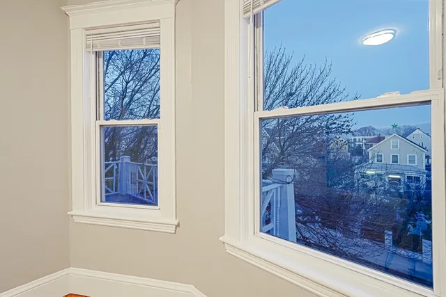 a view of a window in a room