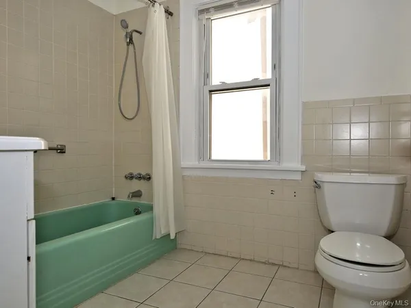 a bathroom with a toilet and a bathtub