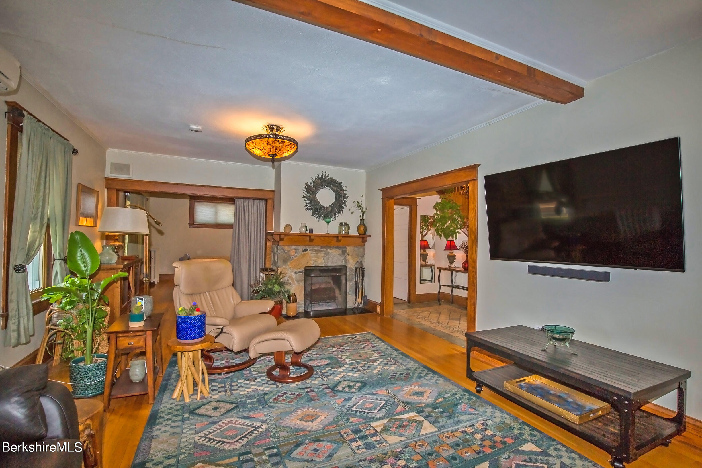 44 Harding Street Pittsfield, MA 01201 - Photo 10 of 34 Living room fireplace
