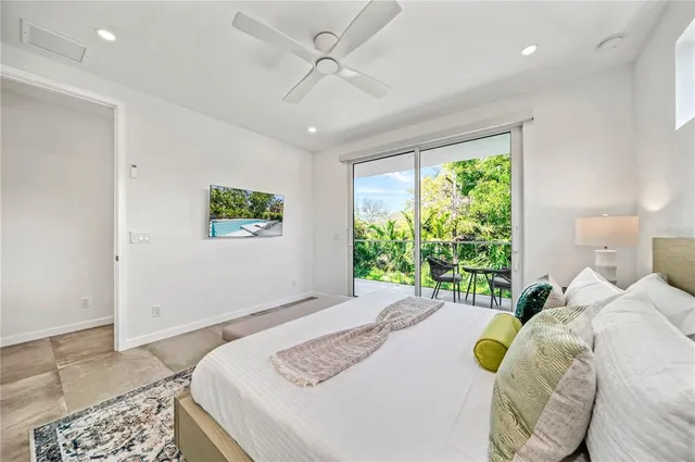 a view of balcony with furniture