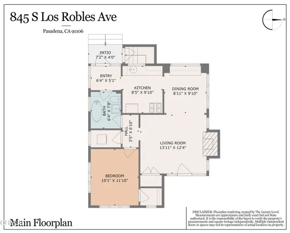 $4,000 | 845 South Los Robles Avenue, Pasadena, CA 91106