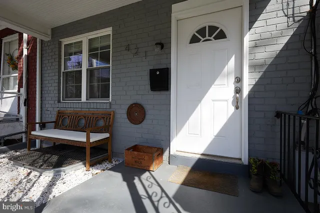 a view of outdoor seating space and deck
