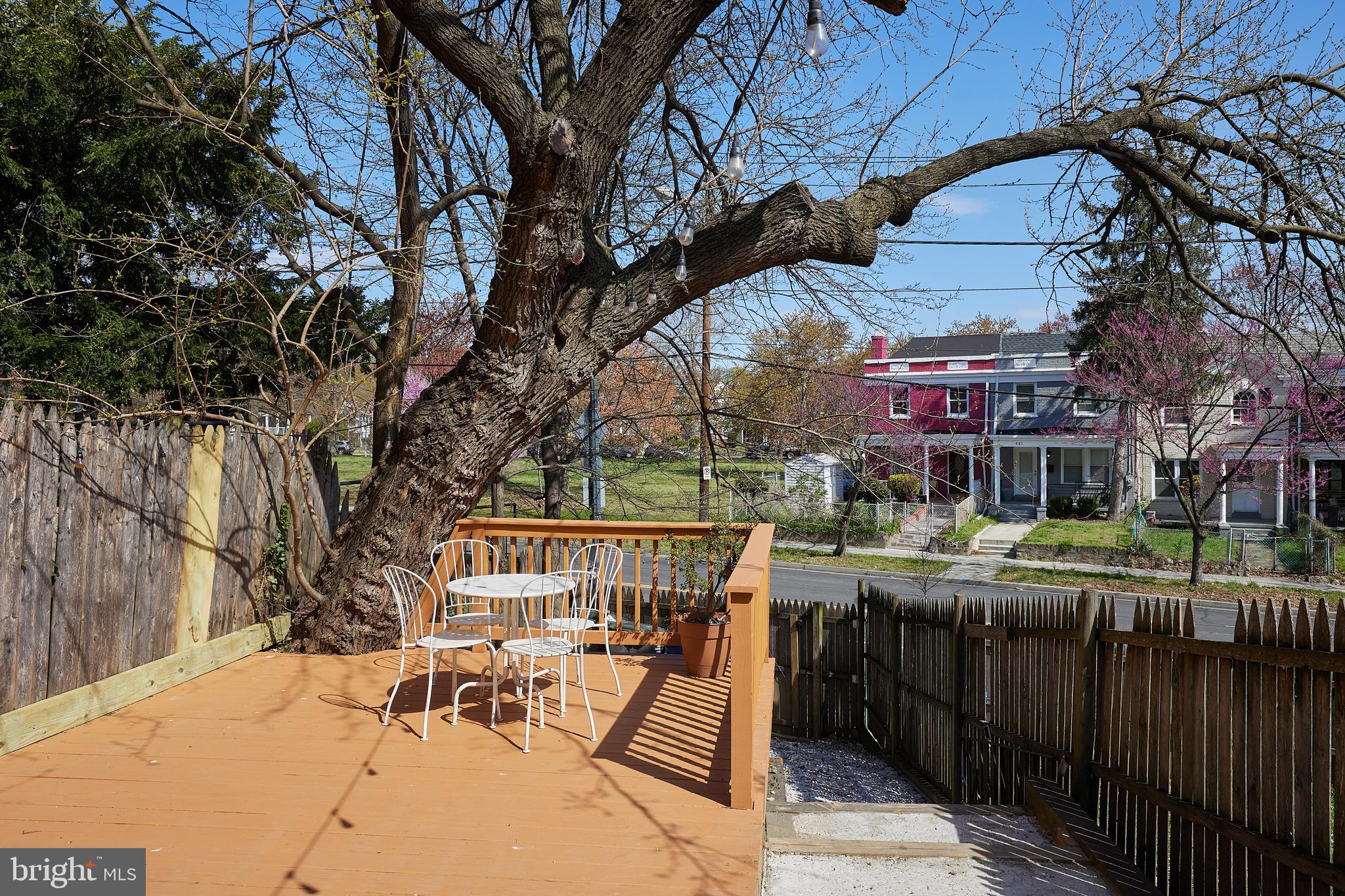 421 Longfellow Street Northwest Washington, DC 20011 - Photo 42 of 58 a view of a chairs and table in backyard
