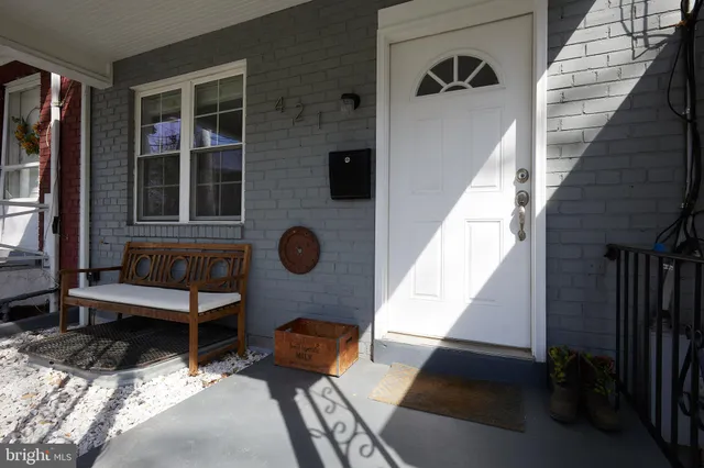 a view of a building with a street
