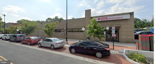 a front view of building