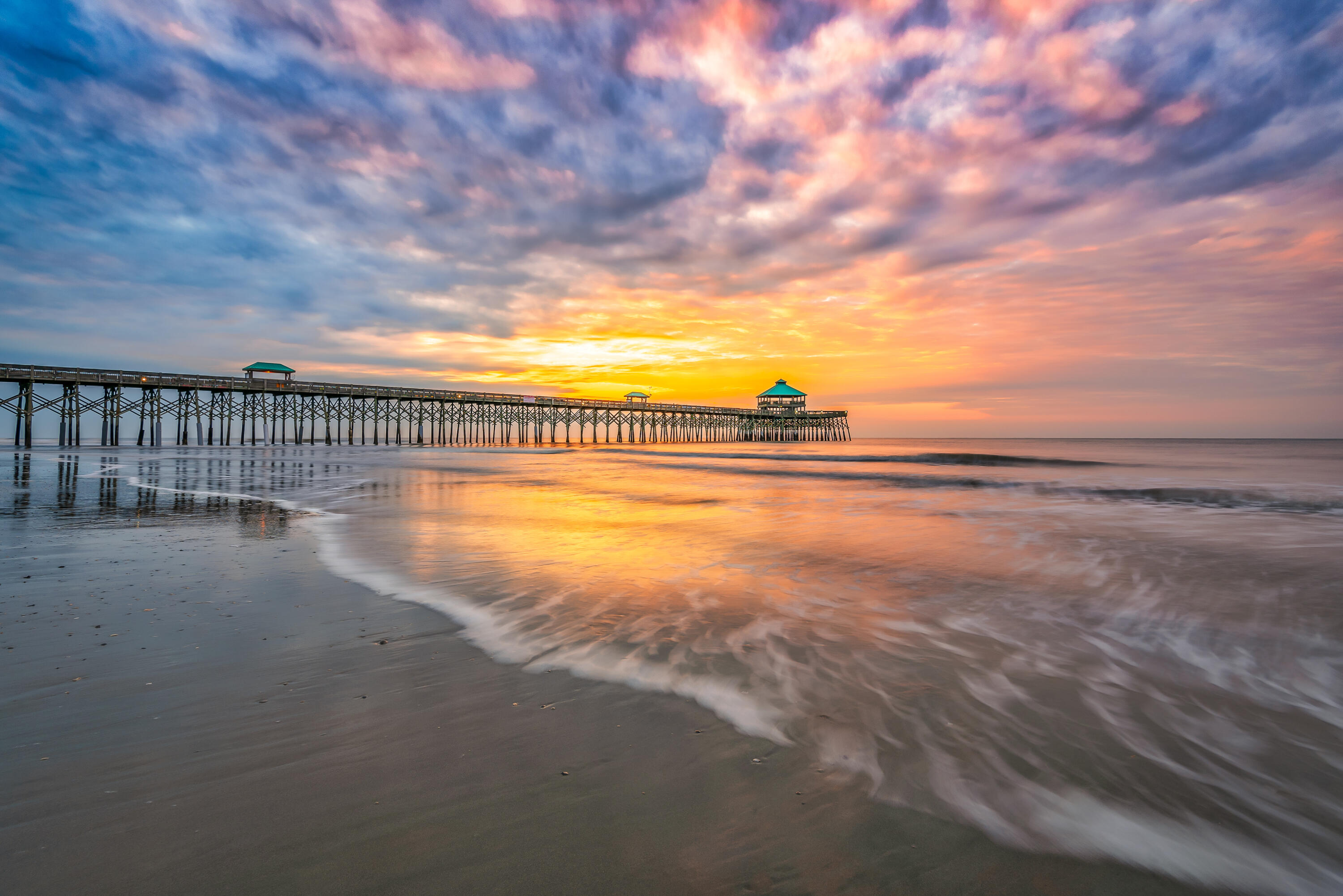 2139 Tides End Road Charleston, SC 29412 - Photo 40 of 55 Folly Pier at Sunset