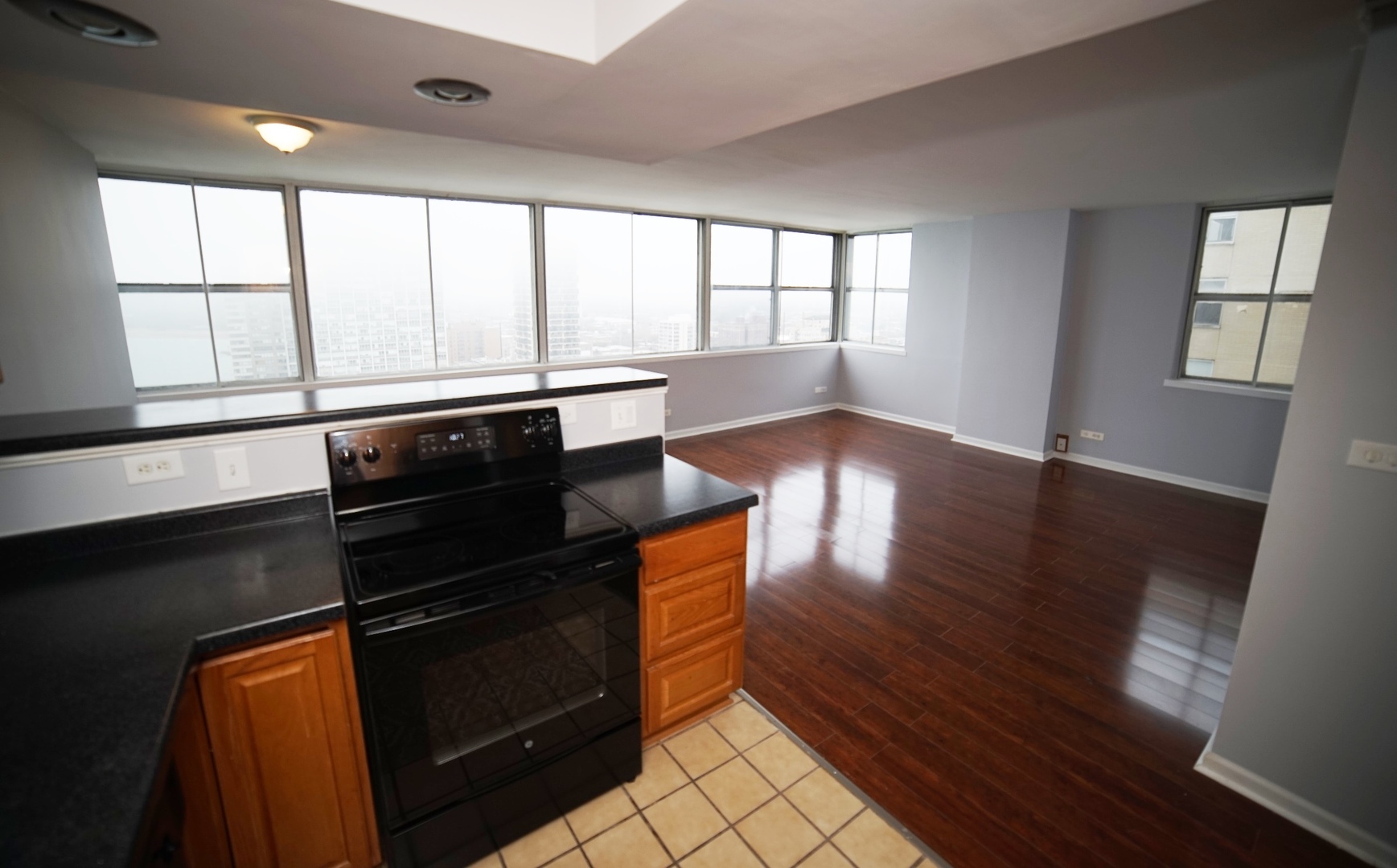 6301 North Sheridan Road, Unit 23V Chicago, IL 60660 - Photo 10 of 22 an empty room with wooden floor and windows