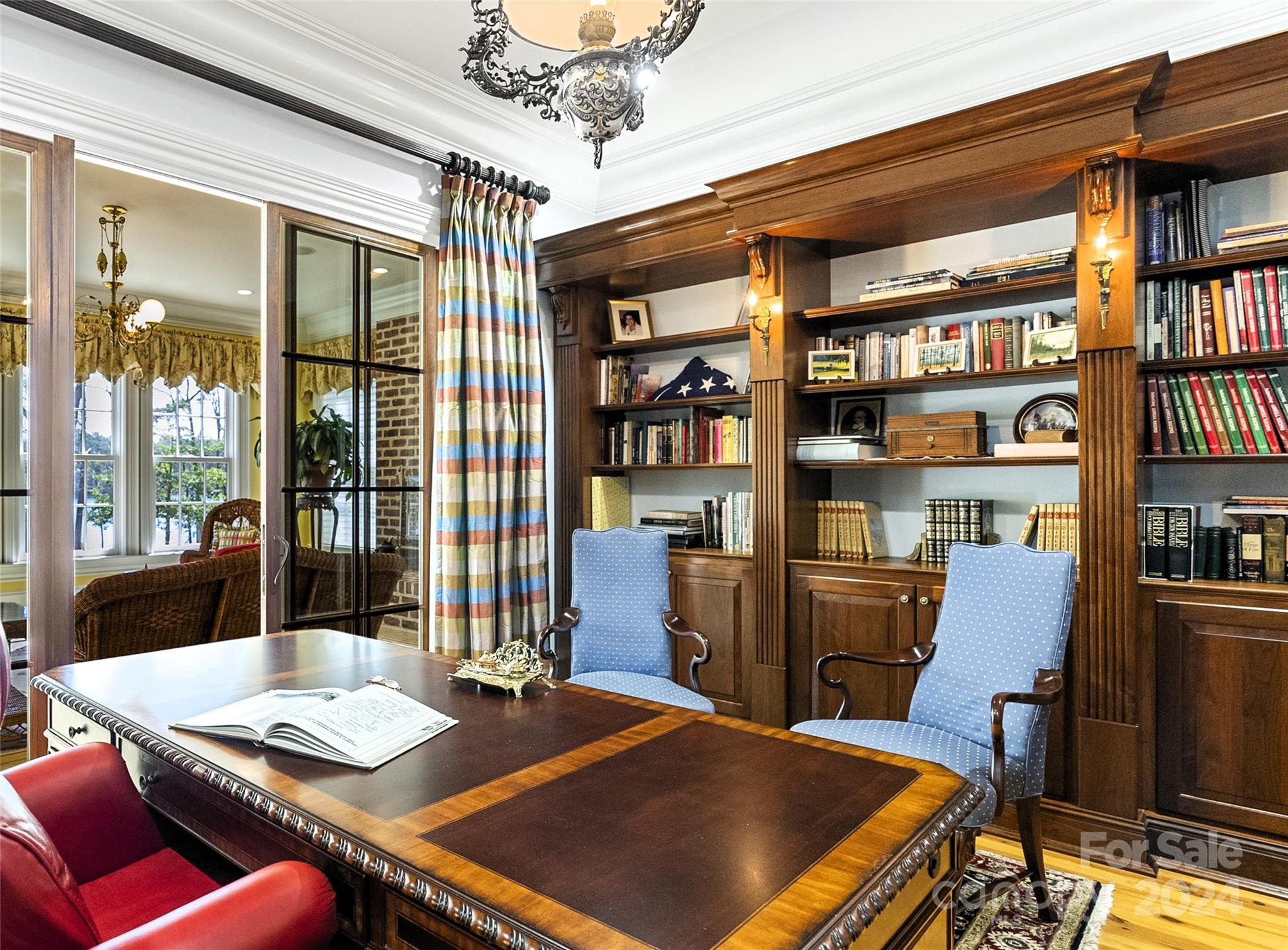 229 Joseph Kershaw Road Eastover, SC 29044 - Photo 17 of 48 a view of a dining room with furniture window and wooden floor